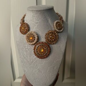 Elegant Beaded Statement Necklace